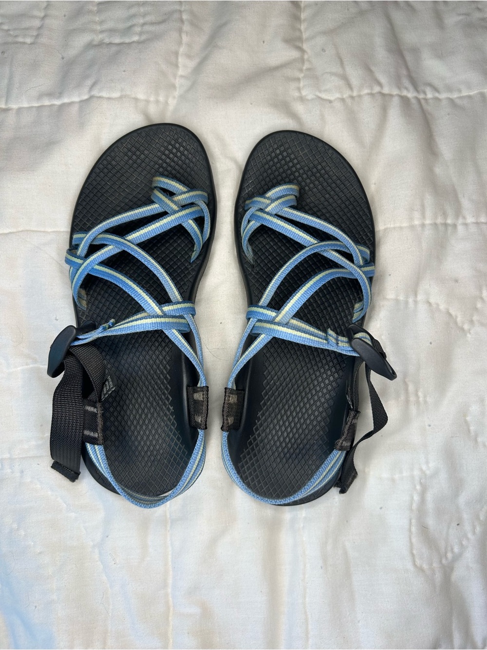 Women’s Blue Strappy Chaco Outdoor Sandals